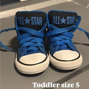 Kids Blue converse Sneakers size 5